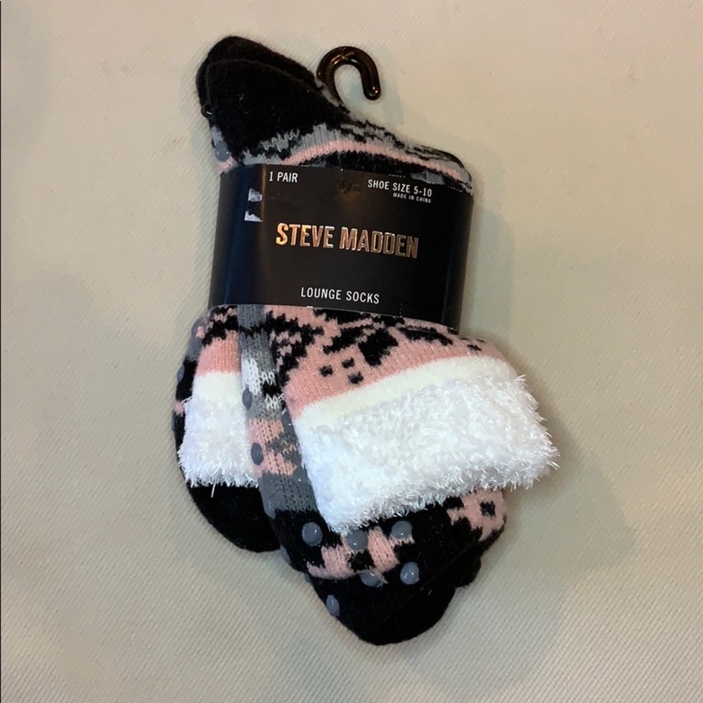 Steve Madden Cabin Socks w/ grippers.